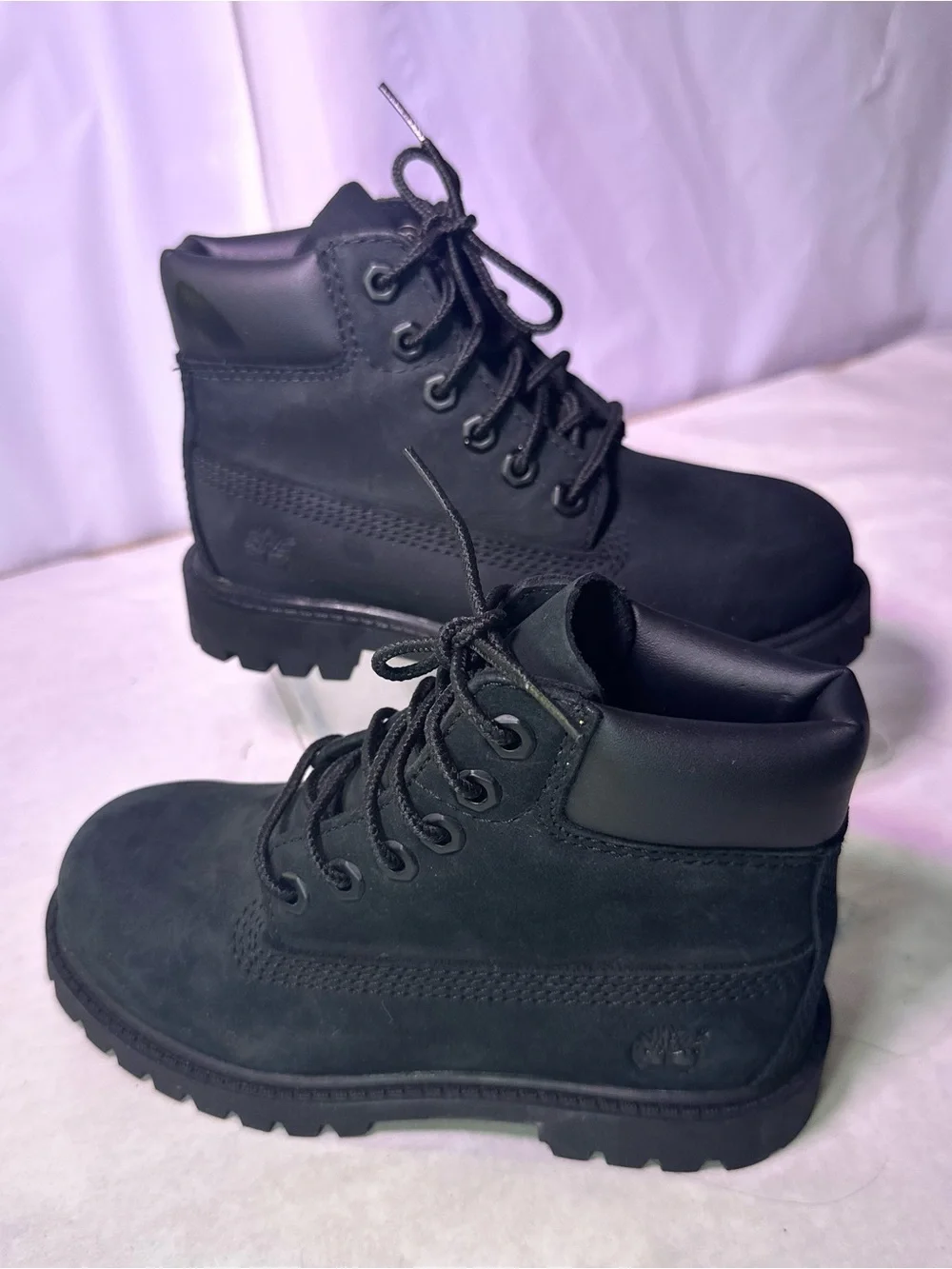 Timberland Kids Black Lace-Up Rugged Ankle Boot